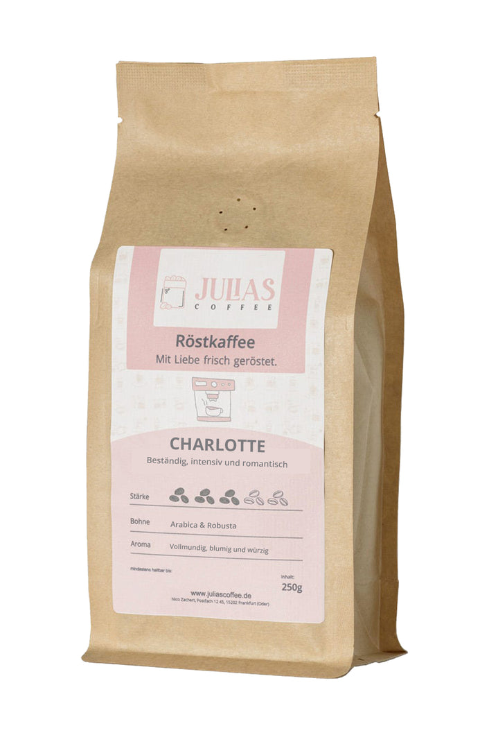 Charlotte Produktbild seitlich Röstkaffee